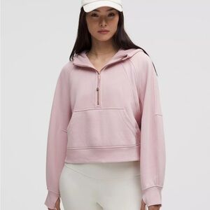 lululemon athletica Light Pink Half-Zip Hoodie